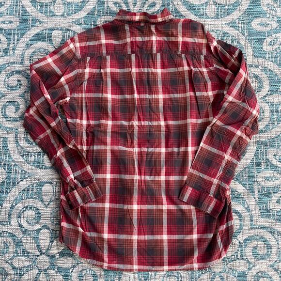 Carhartt Men's Tall Plaid Relaxed Fit Flannel Shirt Red Black - Size XL - Picture 3 of 10